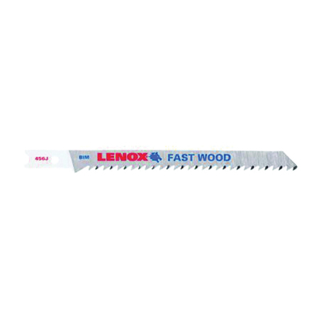 LENOX B456U5 JIGSAW BLADE U SHANK 4IN 6T, 5PK 1990846